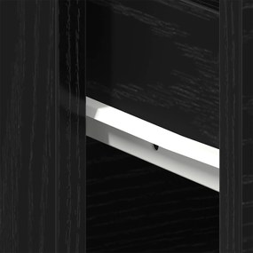 Conjunto de camas de cabeceira vidaXL 2 pcs Carvalho Preto 40x30x39 cm