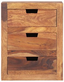 Mesa de cabeceira 40x30x50 cm madeira de acácia maciça