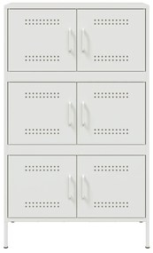 Aparador alto 68x39x113 cm aço branco