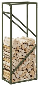 Suporte para lenha aço laminado a frio verde azeitona