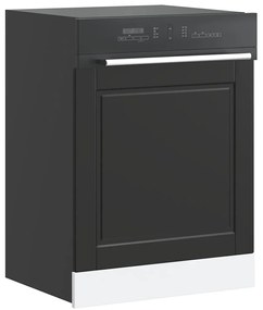 Painel máquina lavar louça Porto preto 60x1,5x67 cm