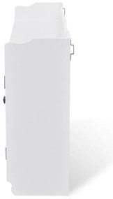 Armário de parede para exposição de livros/DVD/copos MDF branco