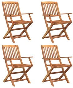 Conjunto de jantar p/ jardim 5 pcs madeira de acácia maciça