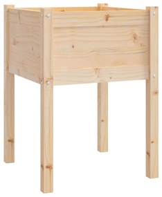Vasos/floreiras de jardim 2 pcs 50x50x70 cm pinho maciço