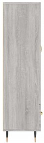 Armário alto derivados de madeira 69,5x31x115cm cinza sonoma