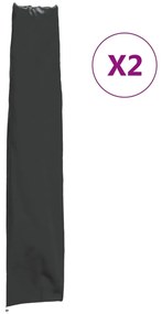vidaXL Capas para guarda-sol de jardim 2 pcs 170x35/32 cm oxford 420D