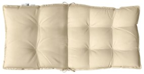 Almofadões cadeira encosto baixo 6 pcs tecido oxford bege
