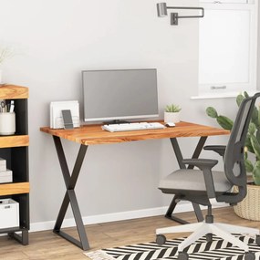vidaXL Tampo de secretária retangular 100x80x2,5 cm acácia maciça