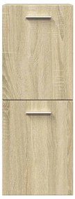 4 pcs conj. móveis casa banho derivados madeira carvalho sonoma