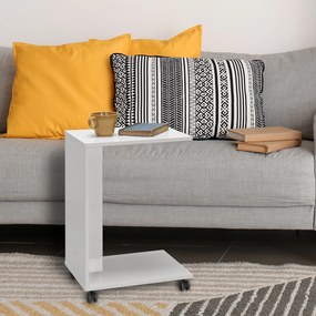 Mesa de Apoio "Volare" - Branco - 35x65x45cm - Design Moderno