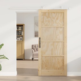 Porta de Correr vidaXL com Conjunto de Ferramentas 86x198,5 cm Madeira