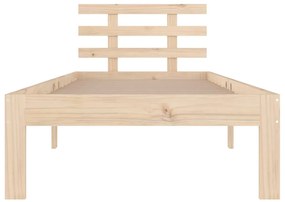 Estrutura de cama 90x200 cm madeira maciça