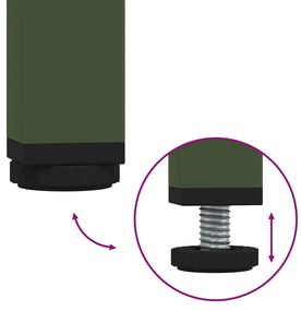 Móvel alto 68x39x101,5 cm aço laminado a frio verde-azeitona
