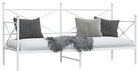 Cama de Dia sem Colchão 80x200 cm aço branco