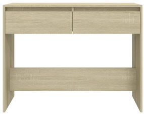 Mesa consola 100x35x76,5 cm derivados madeira carvalho sonoma