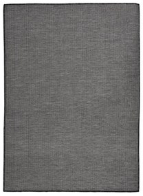 vidaXL Tapete de tecido plano para exterior 200x280 cm cinzento