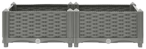 Canteiro elevado 80x40x23 cm polipropileno