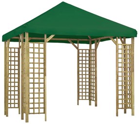 vidaXL Gazebo 3x3 m verde