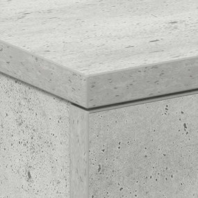 Mesas cabeceira 2pcs 38x35x56cm derivados madeira cinza cimento