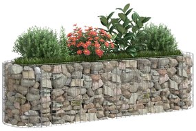 Canteiro elevado/cesto gabião 190x50x50 cm ferro galvanizado