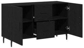 Buffet vidaXL Preto Carvalho 100x36x60 cm Madeira