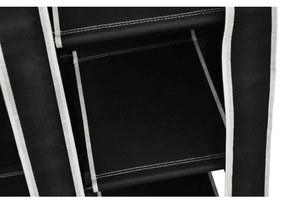 Roupeiros de tecido 2 pcs preto