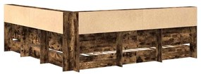 Cama Estante Carvalho Fumado 180x200 cm - Madeira Engenheirada