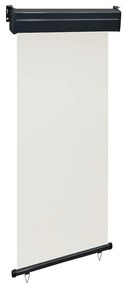 Toldo lateral para varanda 80x250 cm creme