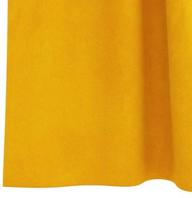 Cortinas Blackout vidaXL com Laços de Pendurar 2 pcs Amarelo Mostarda