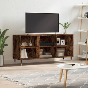 vidaXL Móvel de TV 103,5x30x50 cm derivados madeira carvalho fumado