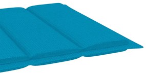 Espreguiçadeira com mesa e almofadão madeira de teca maciça