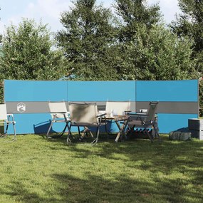 Corta-vento de campismo 490x123 cm impermeável azul