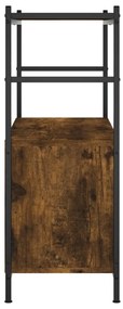 Estante 80x30x78,5 cm derivados madeira/ferro carvalho fumado