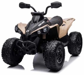 Moto 4 Elétrica para Crianças CAN-AM ATV 12 volts, assento em pele, pneus de borracha, módulo de música