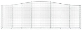Cestos gabião arqueados 3pcs 400x50x120/140cm ferro galvanizado