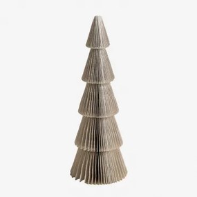 Pacote Com 2 Árvores De Natal De Papel Jesper Crema Linho & ↑22.5 Cm - Sklum