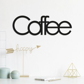 Acessório Decorativo de Parede Coffee – Preto – 50 x 17 cm