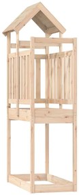 Torre de brincar 52,5x110,5x214 cm madeira de pinho maciça