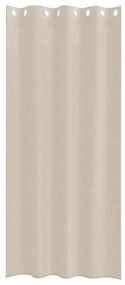Cortinas com cortinas 2 pcs Areia 140 x 260 cm Poliéster