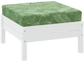 Almofadão p/ paletes 60x60x8 cm tecido oxford padrão folhas
