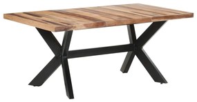 Mesa de jantar 180x90x75 cm madeira maciça c/ acabamento a mel