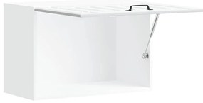 Armário de parede da cozinha Lucca derivados de madeira branco