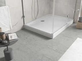 Mexen Flow+ base de duche retangular 80 x 70 cm, branco brilhante - 46R107080H