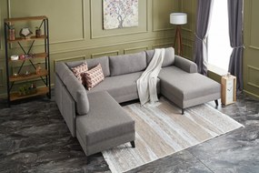 Sofá-Cama de Canto Belen – Castanho – 300x78x202 cm