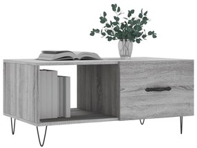 Mesa de centro 90x50x40 cm derivados de madeira cinzento sonoma