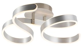 Candeeiro de tecto design aço LED regulável 3 etapas - FRANK Design