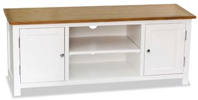vidaXL Móvel de TV 120x35x48 cm madeira carvalho maciça