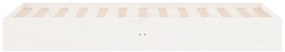 Estrutura cama pequena solteiro 75x190 cm madeira maciça branco