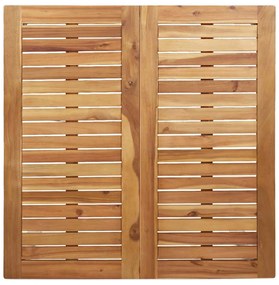 Conjunto de Jantar para Jardim com 5 Peças, mesa de madeira de acácia