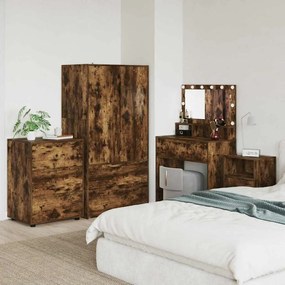 vidaXL Armário de arrumação Carvalho Defumado 60 x 48 x 81 cm